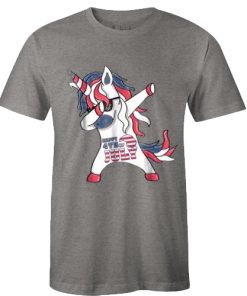 Dabbing Unicorn 4th of July T-Shirt