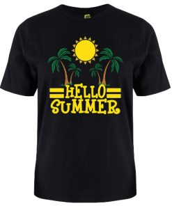 Hello Summer Palm Tree Tshirt