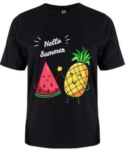 Hello Summer watermelon pineapple Tshirt