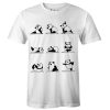 Panda Yoga Poses T-shirt