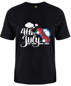 stylish car 4th july tshirt