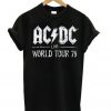 ACDC Live World Tour 79 T shirt