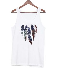 Feather Printed Tank Top