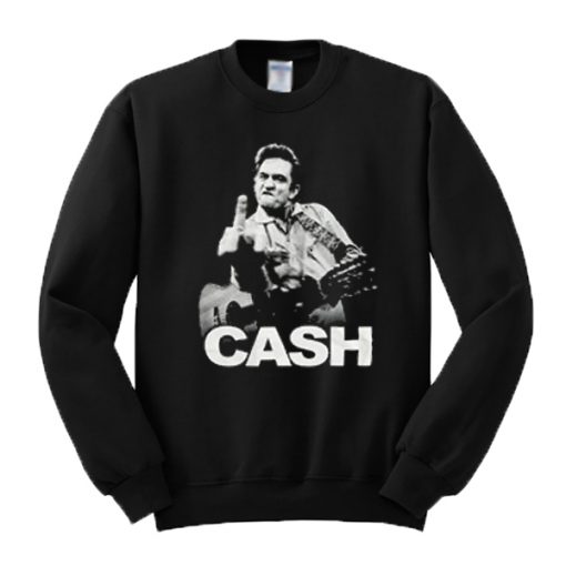 Johnny Cash Middle Finger Sweatshirt