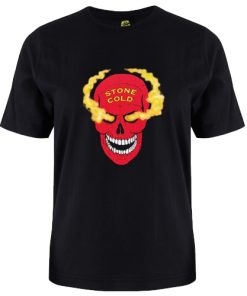 Stone Cold Red Skull T shirt