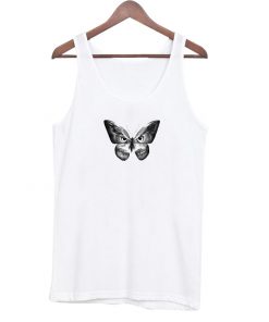 Black Butterfly Owl tank top