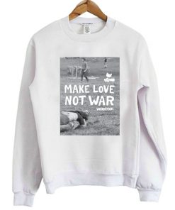 Make Love Not War Woodstock Sweatshirt