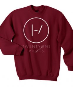 Twenty One Pilots Logo Sweatshirt Maroon