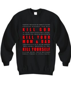 Marilyn Mansion Music Warning Sweatshirt