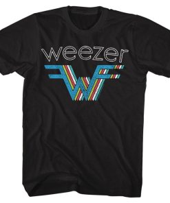 Weezer Multi Colored Stacked Logo T-Shirt