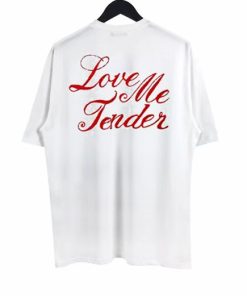 Love Me Tender Back Print T-Shirt