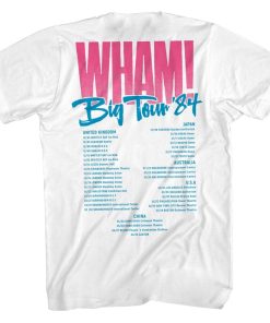 Wham Big Tour '84 T-Shirt Back