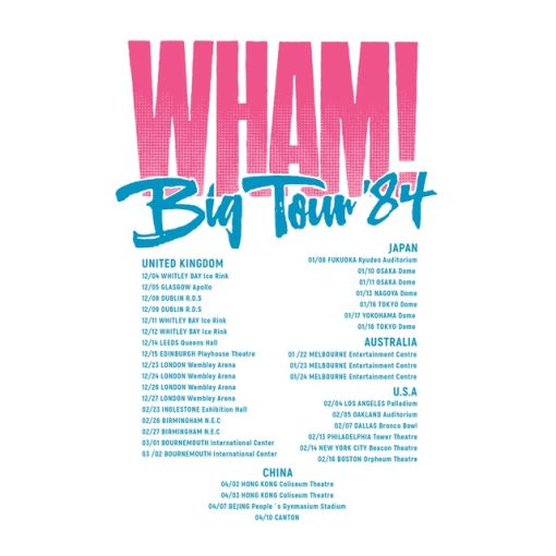 Wham Big Tour '84 T-Shirt Back2