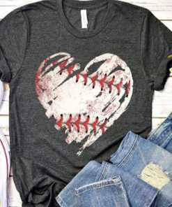 Baseball Heart T Shirt