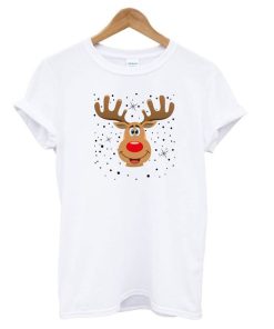 Christmas Reindeer Head T-Shirt