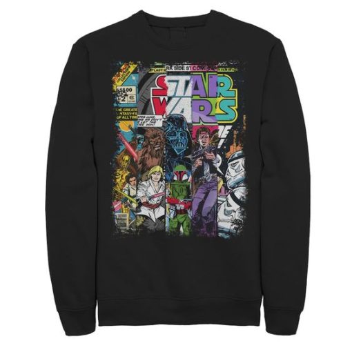 Comic Strip Graphic Sweatshirt