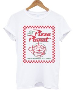 Alien Pizza Planet Box Art T-Shirt