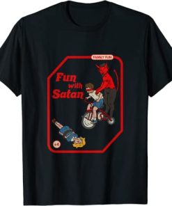 Fun With Satan Vintage Child Game Horror Goth Punk T-Shirt