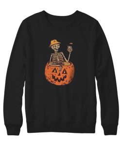 Pumpkin Skeleton Halloween Sweatshirt