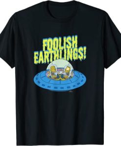 The Simpsons Kang & Kodos Foolish Earthlings T-Shirt