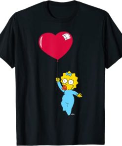 The Simpsons Maggie Heart Balloon Valentine's Day T-Shirt