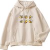 Cute Bee Pattern Pullover Hoodie