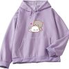 Kawaii Cartoon Cute Cat Graphic Casual Pullover Hoodie