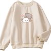 Kawaii Cartoon Cute Cat Graphic Casual Sweatshirt