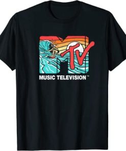 MTV Catch a Wave MTV Surfer Logo Retro Graphic T-Shirt