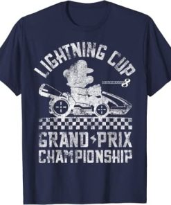 Mario Kart Lightning Cup Faded Graphic T-Shirt