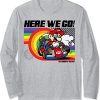 Mario Kart Pride Rainbow Road Here We Go Long Sleeve Sweatshirt