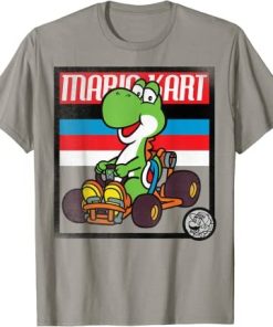 Mario Kart Yoshi Old School Graphic T-Shirt