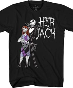 Nightmare Before Christmas Her Jack His Sally Couples Adult T-Shirt