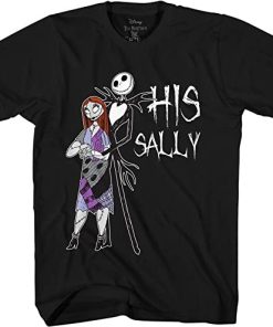 Nightmare Before Christmas His Sally Couples Adult T-Shirt