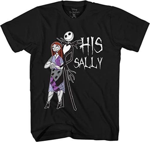 Nightmare Before Christmas His Sally Couples Adult T-Shirt