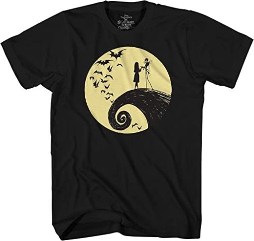 Nightmare Before Christmas Jack Sally Moon T-Shirt