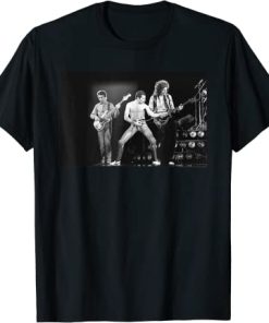 Queen Freddie Mercury Live B&W Photo T-Shirt