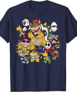 Super Mario Bowser Enemy Group Graphic T-Shirt