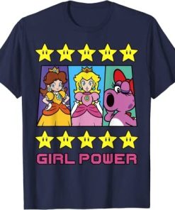 Super Mario Daisy Peach Birdo Girl Power T-Shirt