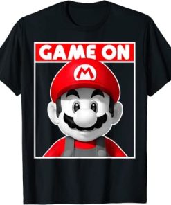 Super Mario Game On Box Portrait Graphic T-Shirt