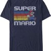 Super Mario Running Retro Stripe T-Shirt