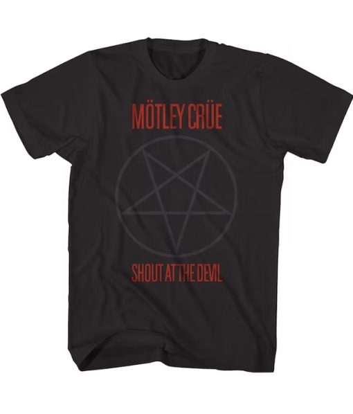 Motley Crue Shout At The Devil Pentagram T-Shirt