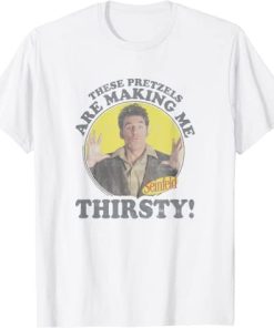 Seinfeld Kramer Pretzels Are Making Me Thirsty Circle T-Shirt