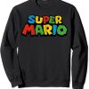 Super Mario Colorful Game Logo Sweatshirt