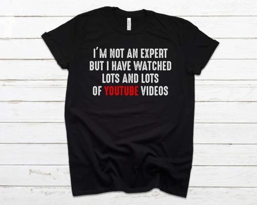 I'm Not An Expert But I Have Watched Lots And Lots Of Youtube Videos T-Shirt