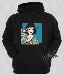 Love and Peace Anime Girl Hoodie