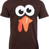 Silly Turkey Face Funny Thanksgiving Fall Joke Humor T-Shirt