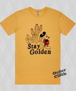 Stay Golden Mickey Mouse Casual T-shirt