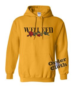 Well Feed Rose Print Hoodie