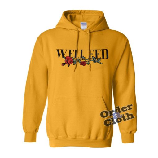 Well Feed Rose Print Hoodie